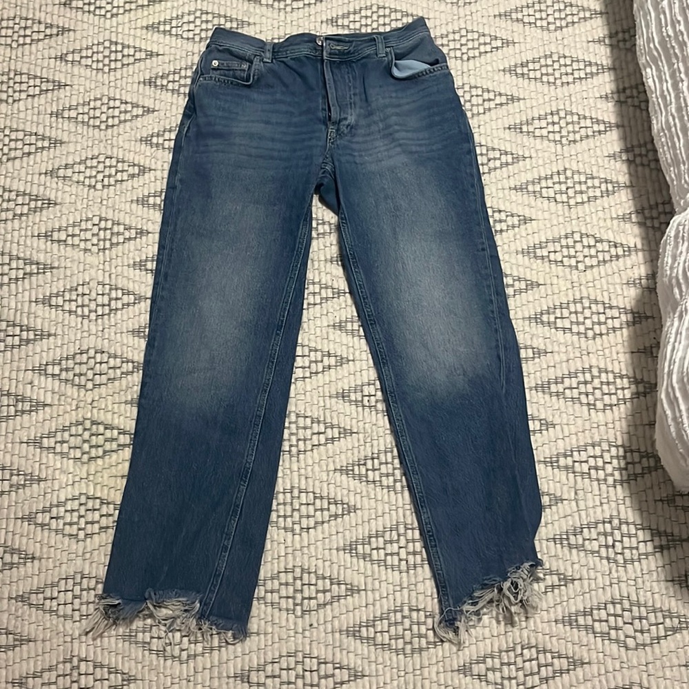 Free people low rise wide leg jean